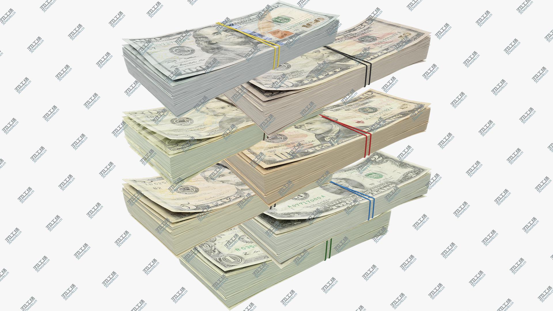 images/goods_img/202104091/3D Dollars Bills Stacks Collection V1/2.jpg